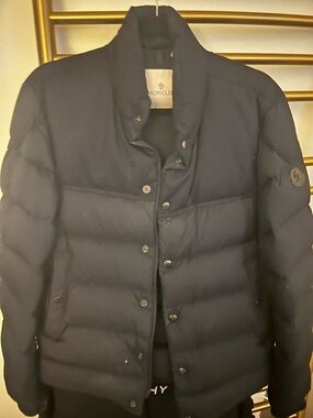 Moncler Men's Midnight Navy Quilted Down Puffer Jacket